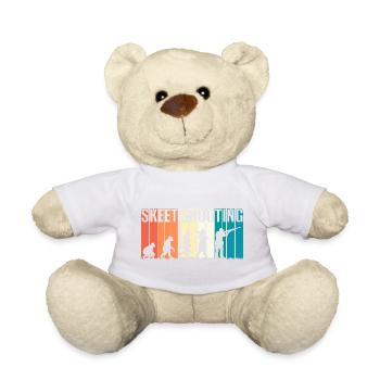 Clay pigeons - Teddy Bear - white - Front