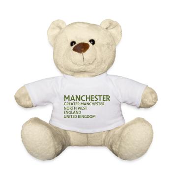 Manchester – England Lyric Design - Teddy - Weiß - Vorne