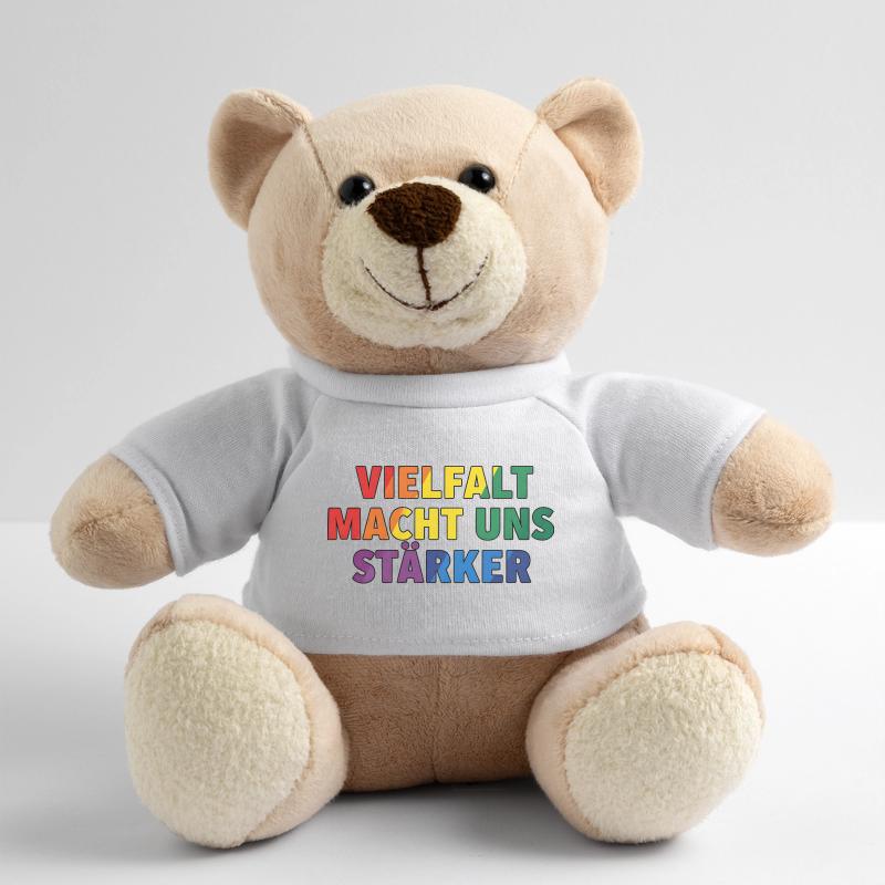 Diversity makes us stronger – Regenbogen Design Teddy Bear