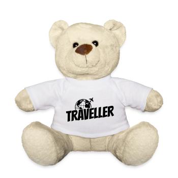 Globetrotter - Traveller - Traveller - Teddy Bear - white - Front