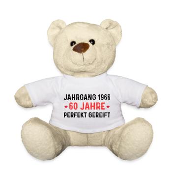 Jahrgang 1966 – 60 Jahre perfekt gereift - Teddy - Weiß - Vorne