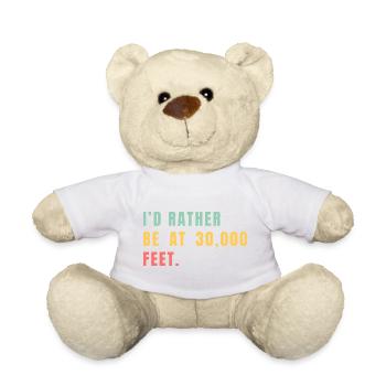 Je préférerais être à 30 000 pieds - Nounours - blanc - Devant