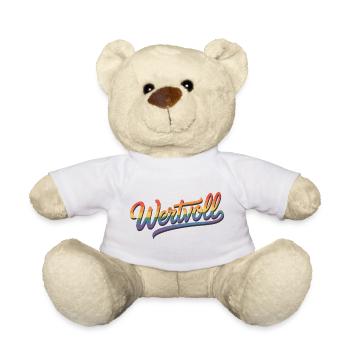 Précieux - Dignité humaine Fierté Gay Arc-en-ciel LGBT - Nounours - blanc - Devant