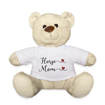 Maman des chevaux - Nounours - blanc - Devant