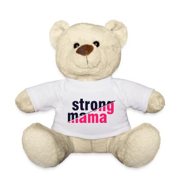 Chemise forte pour la fête des mères Maman - Nounours - blanc - Devant