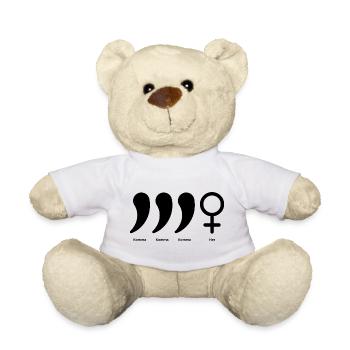 KOMMA KOMMA KOMMA HER – JGA PARTY MALLE DESIGN - Teddy - Weiß - Vorne