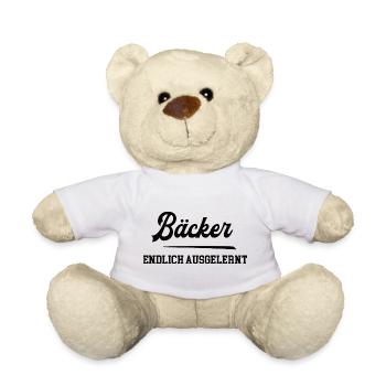 Bäcker Ausbildung Bestanden Azubi Bäckerei - Teddy - Weiß - Vorne