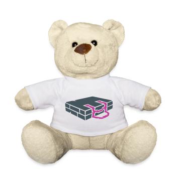Bouldering Mat Crash Pad Climbing - Teddy Bear - white - Front