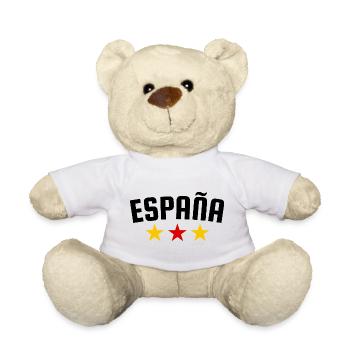 Spain 3 star design - Teddy Bear - white - Front