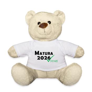 Matura 2026 Done - Teddy Bear - white - Front