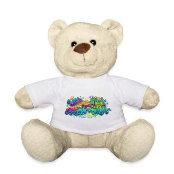 Wer langsam läuft sieht mehr vom Leben - Teddy - Weiß - Vorne
