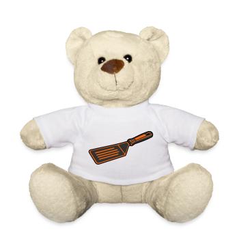 Grill Turner BBQ Spatula Grill Master Cooking - Teddy Bear - white - Front