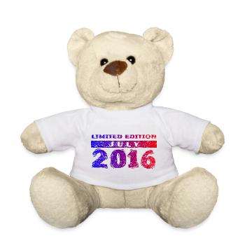 10th Birthday Limited Edition 07/2016 - Teddy Bear - white - Front