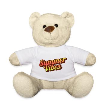 Graphisme typographique Retro Summer Vibes - Nounours - blanc - Devant