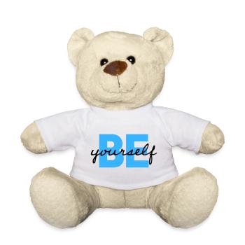 Sois toi-même, motivation en disant Chemise - Nounours - blanc - Devant