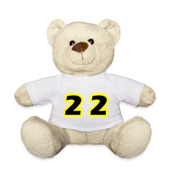 22 Number Symbol - Teddy Bear - white - Front