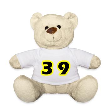 39 Number Symbol - Teddy Bear - white - Front