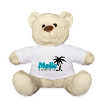 Malle Palmen Strand Vibe - türkis 2026 - Teddy - Weiß - Vorne