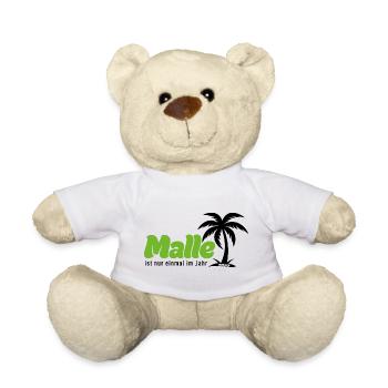  Malle ist nur einmal im Jahr 2027 – grün - Teddy - Weiß - Vorne