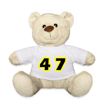 47 Zahl symbol - Teddy - Weiß - Vorne