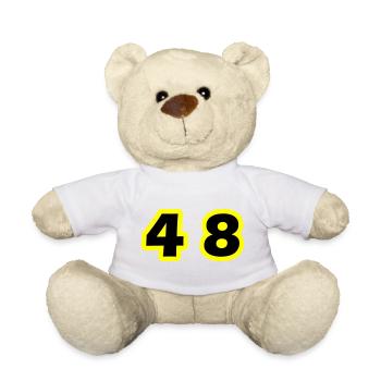 48 Number Symbol - Teddy Bear - white - Front