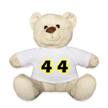44 Zahl symbol - Teddy - Weiß - Vorne