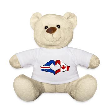 Kap Verde Kanada Flagge Hände Herzform - Teddy - Weiß - Vorne