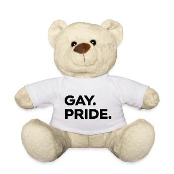 GAY Pride | LGBT | Love instead of hate - Teddy Bear - white - Front