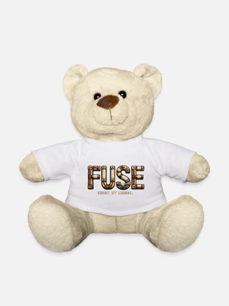 FUSE – Abkürzung von Design | Elektrisches Wortspiel - Teddy - Weiß