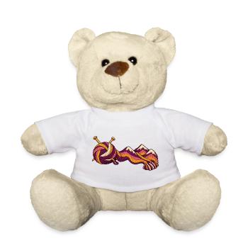Garn wird zum Bergschal - Teddy - Weiß - Vorne