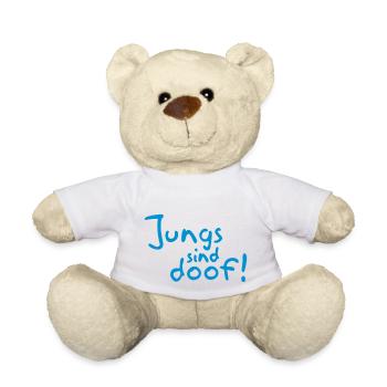 Les gars sont stupides! - Nounours - blanc - Devant