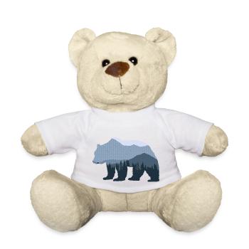 Forest Bear - Teddy Bear - white - Front