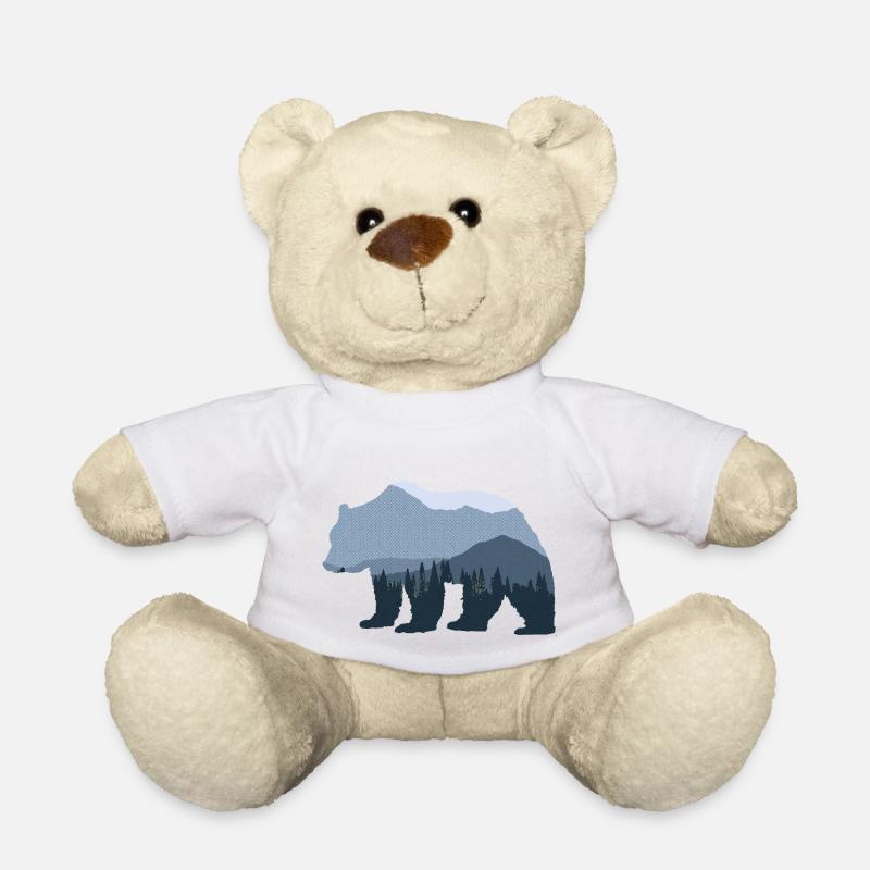 Forest Bear - Teddy Bear - white