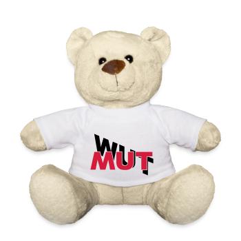 Mut hilft gegen Wut - Teddy - Weiß - Vorne