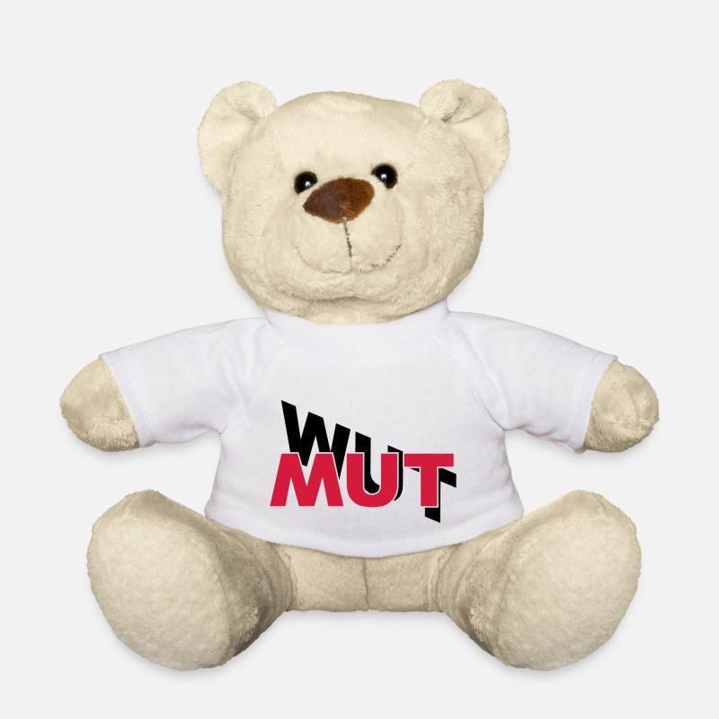 Mut hilft gegen Wut - Teddy - Weiß