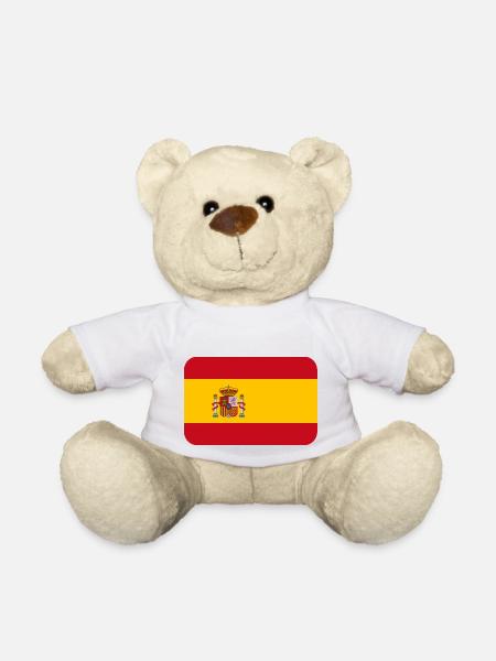 SPAIN FLAG round corner 400 dpi - Nounours - blanc