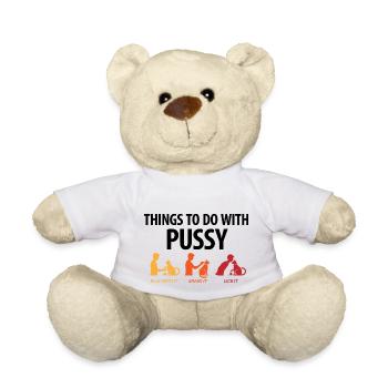 Les choses que vous pouvez faire avec une chatte. - Nounours - blanc - Devant