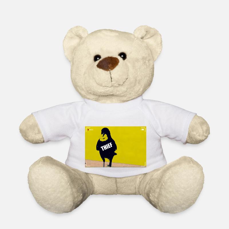 The raven, the thief - Teddy Bear - white