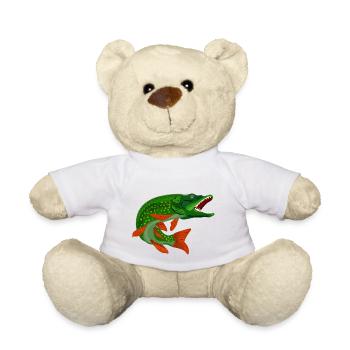 Pike, pike - Teddy Bear - white - Front