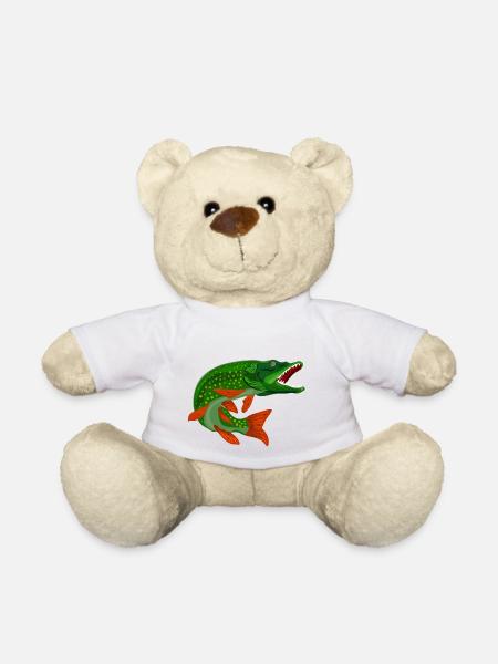 Brochet, brochet - Nounours - blanc