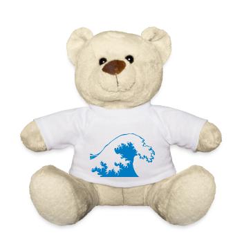 wave - Teddy Bear - white - Front