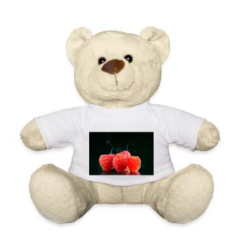Fruits framboises chauds ART GALLERY PICTURE - Nounours - blanc - Devant