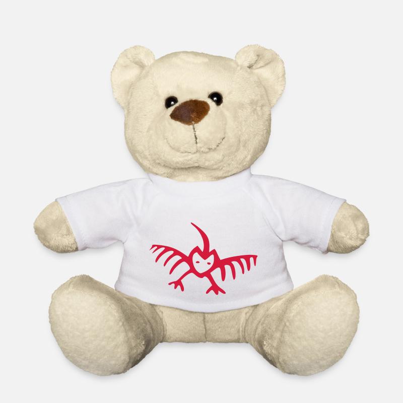 petroglyphe fabeltier vektor - Teddy - Weiß