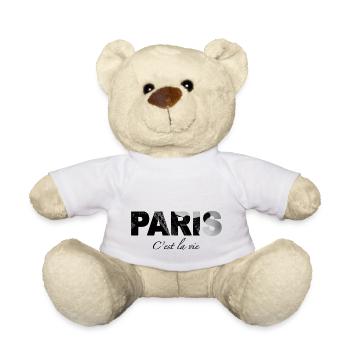 Paris - C'est la vie - Teddy Bear - white - Front