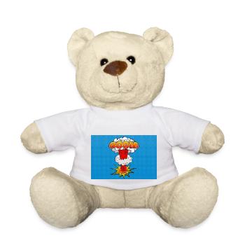 Boom BD Explosion Posters symbole - Nounours - blanc - Devant