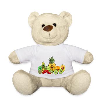 Fruits Fruits Fruits Vegan Nourriture végétalienne Été - Nounours - blanc - Devant