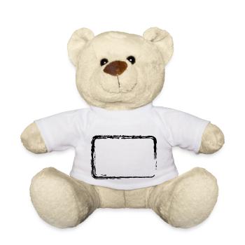Cadre de course des brosses - Nounours - blanc - Devant