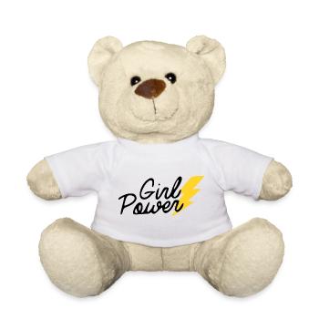 Pouvoir femme - Nounours - blanc - Devant