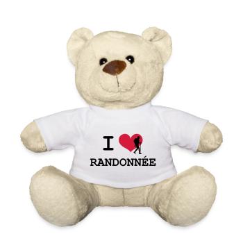 I Love Randonnée - Nounours - blanc - Devant
