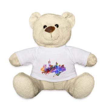 Frankfurt Skyline Farben - Teddy - Weiß - Vorne
